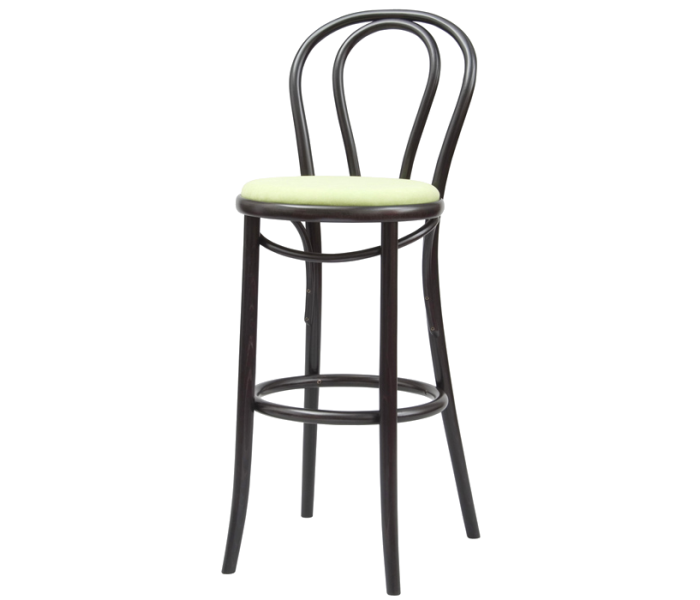 Number 132 Upholstered Loopback Bentwood High Stool
