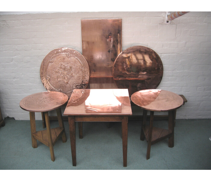 Copper table tops collection