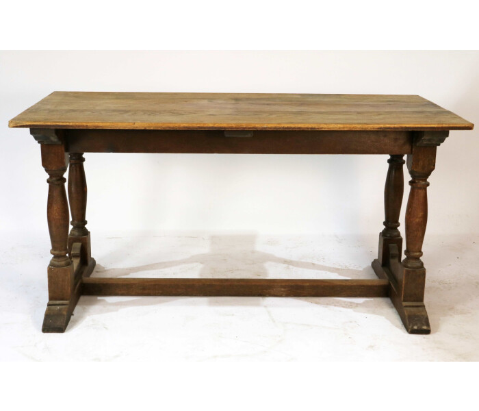 Original small 4 6 seater refectory table 3