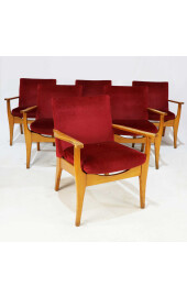 Set of 8 retro armchairs 1