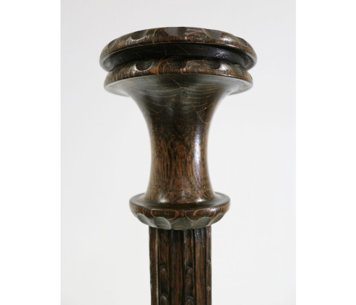 A Fabulous Quality Carved Oak Standard Lamp 2