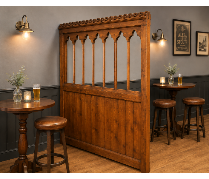 A Fantastic 19th Century Pitch Pine Freestanding 3