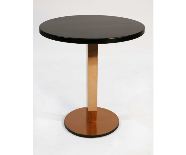 A modern round pedestal dining table 1