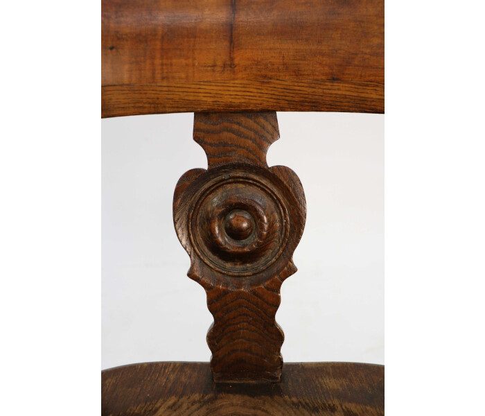 A pair of late 19th century smokers Bows captains chairs 3