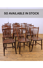 A rare set of 50 19thC Kitchen Chairs made around 1900 by a firm in Dundee 1