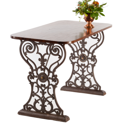 Acanthus Twin Pedestal Table Base 1