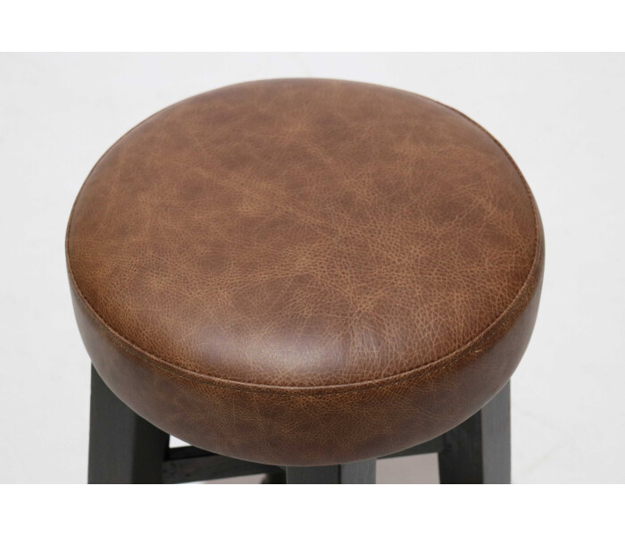 An Upholstered Low Bar Stool 3