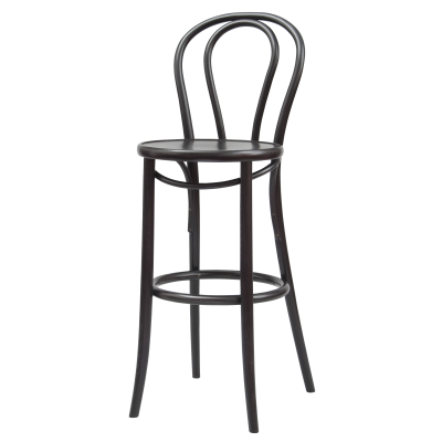 Number 132 Polished Loopback Bentwood High Stool