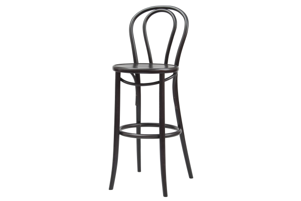 Number 132 Polished Loopback Bentwood High Stool