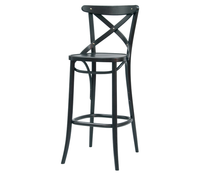 Number 149 Polished Crossback Bentwood High Stool