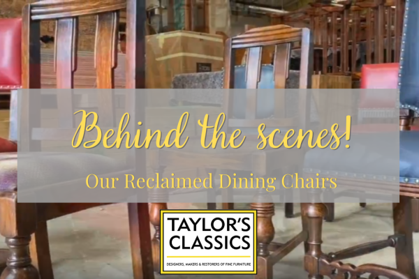Behind the scenes Reclaimed chairs