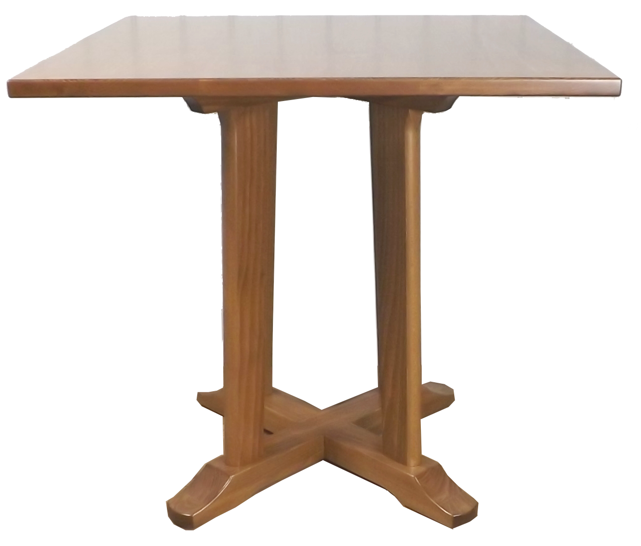 Benchairs Quad Pedestal Dining Table Retro Restaurant Table