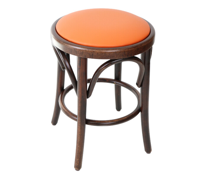 Bentwood Bistro Low Stool Upholstered 1