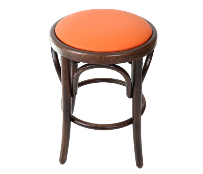 Bentwood Bistro Low Stool Upholstered 2