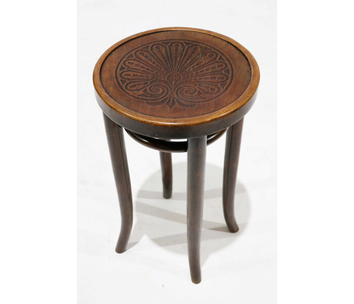 Bentwood Stool with Pressed Top 1