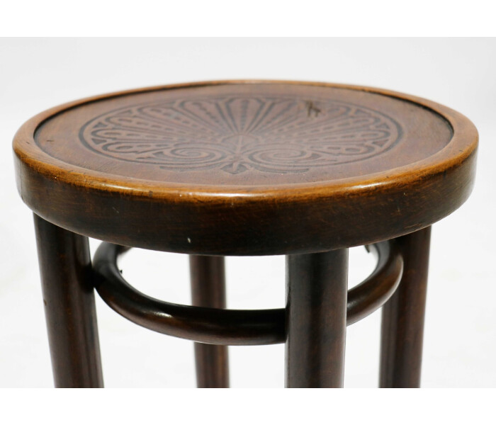 Bentwood Stool with Pressed Top 2