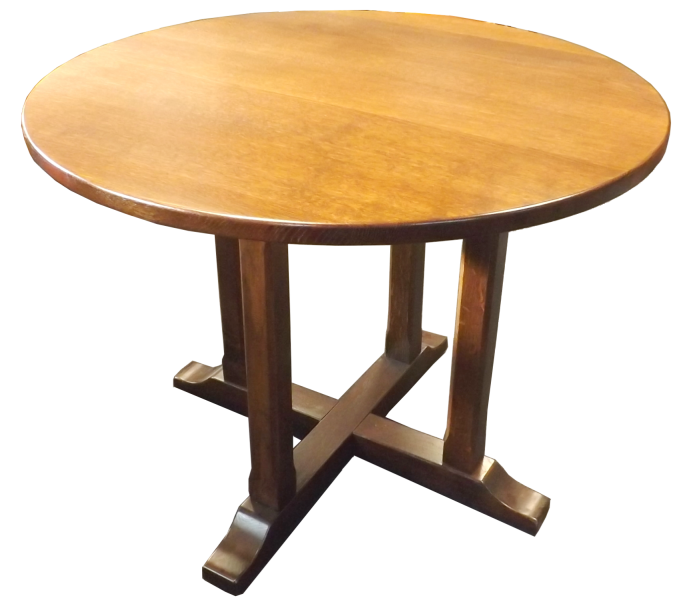 Brewood dining table with round top 1