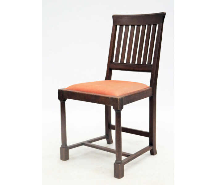 CHA0001 Set of nine mahogany framed dining chairs circa 1905 3