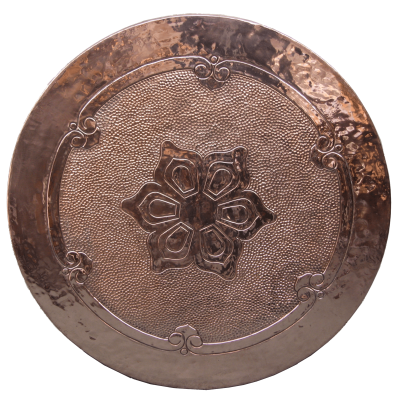 Patterned Copper Table Top - Victorian Design