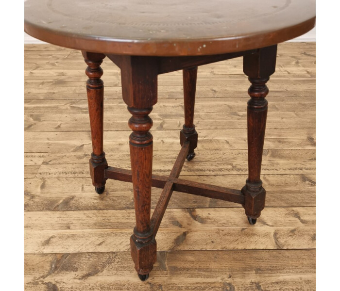 COPPER TOP TABLE ON WHEELS 2 Medium