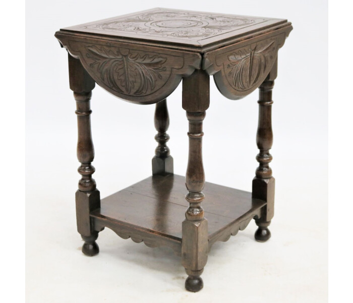 Carved oak table