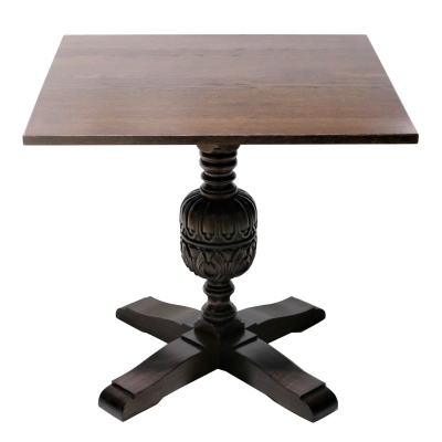 Cup Cover Square Top Pedestal Table 1