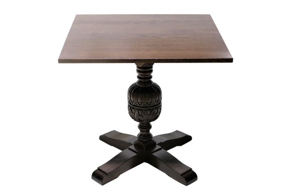 Cup Cover Square Top Pedestal Table 1