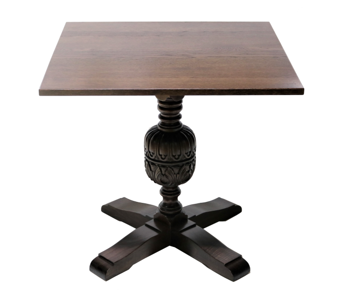 Cup Cover Square Top Pedestal Table 1