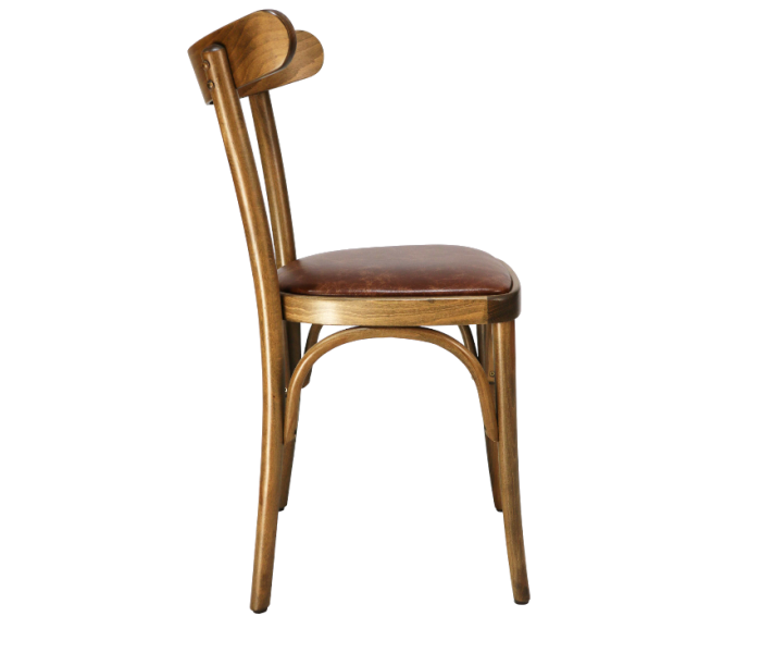 Curved Openback Bentwood Chair Upholstered 3