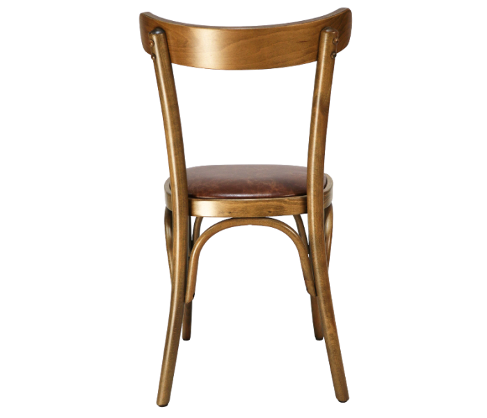 Curved Openback Bentwood Chair Upholstered 4