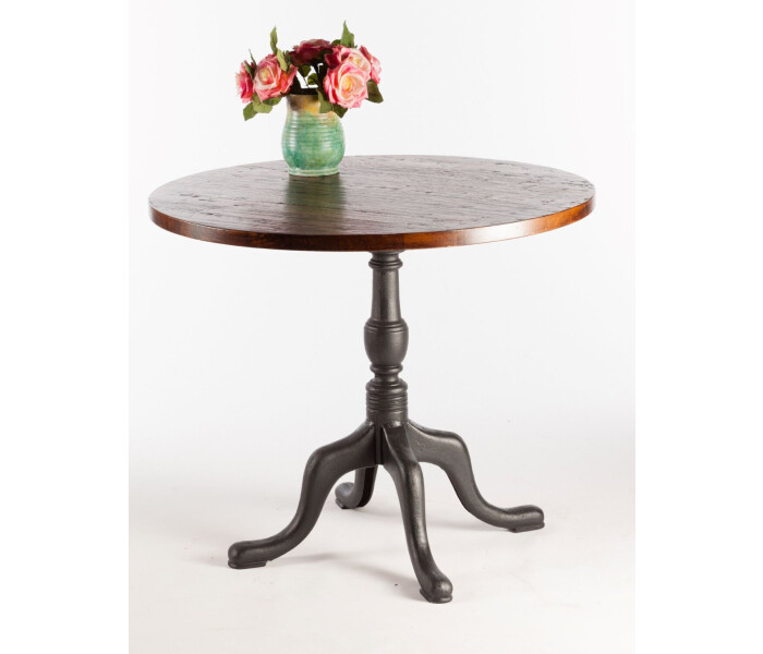 Georgian Small Quad Pedestal Cast Iron Table Base 1