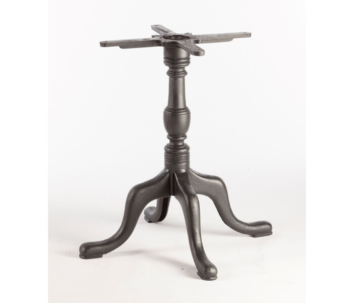 Georgian Small Quad Pedestal Cast Iron Table Base 2