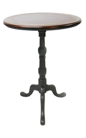 Georgian Tripod Poseur Table with Round Lino Inlay Top 1 Copy