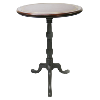 Georgian Tripod Poseur Table with Round Lino Inlay Top 1 Copy