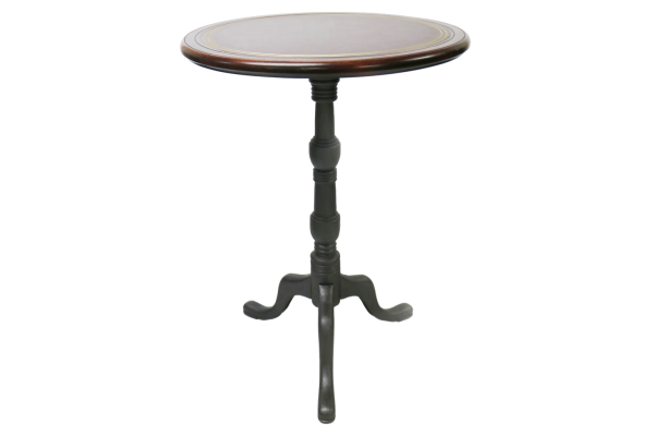 Georgian Tripod Poseur Table with Round Lino Inlay Top 1 Copy