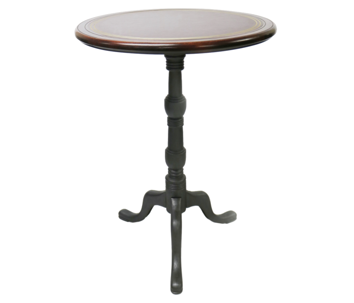 Georgian Tripod Poseur Table with Round Lino Inlay Top 1 Copy