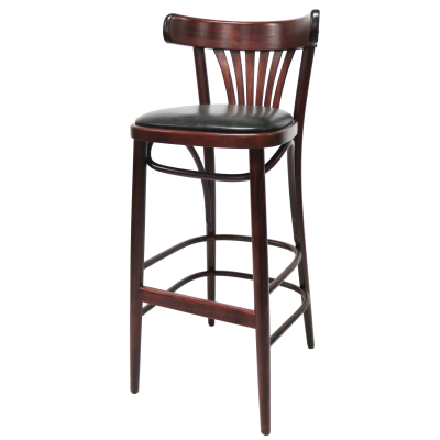 Number 130 Upholstered Fanback High Stool