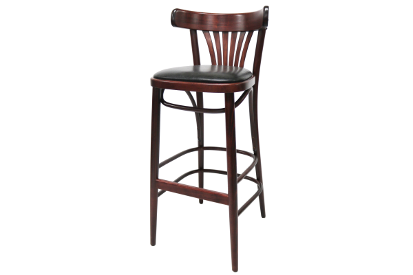 Number 130 Upholstered Fanback High Stool