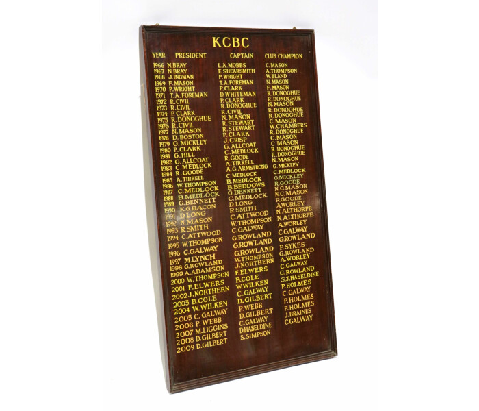 KCBC Honours board 1