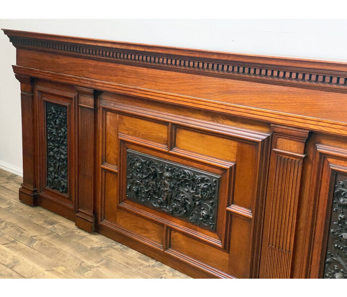 Late 19th Century Solid Walnut Architectural Panel 2