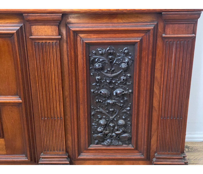 Late 19th Century Solid Walnut Architectural Panel 3