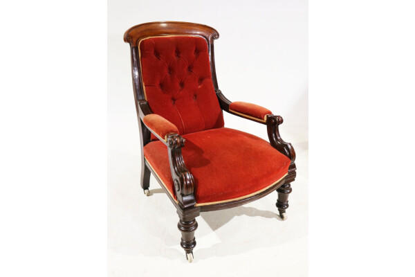 Mahogany Lounge chair 1