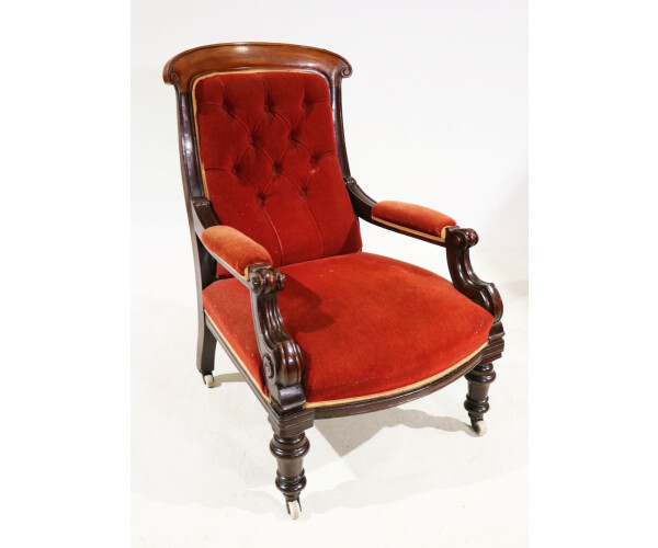 Mahogany Lounge chair 1