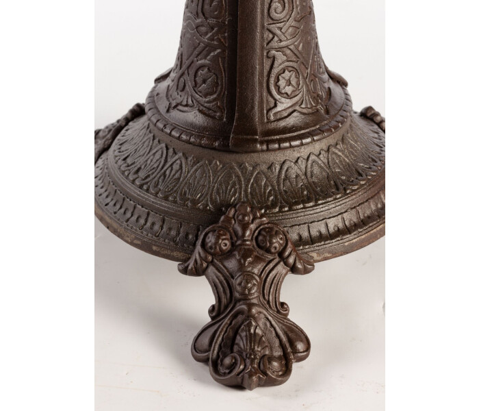 Nouveau 3 Foot Decorative Pedestal Cast Iron Table Base 4