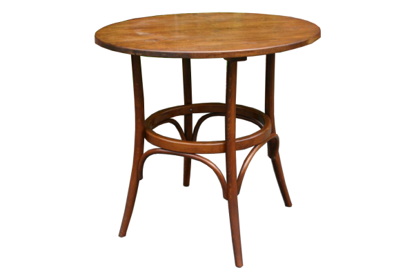 Number 252 Bentwood table with 800 dia oak top