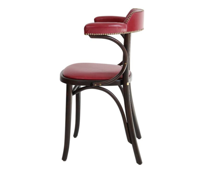 Openback Bentwood Dining Chair Fully Upholstered 3