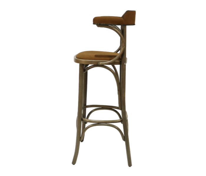 Openback Bentwood High Stool Fully Upholstered 2