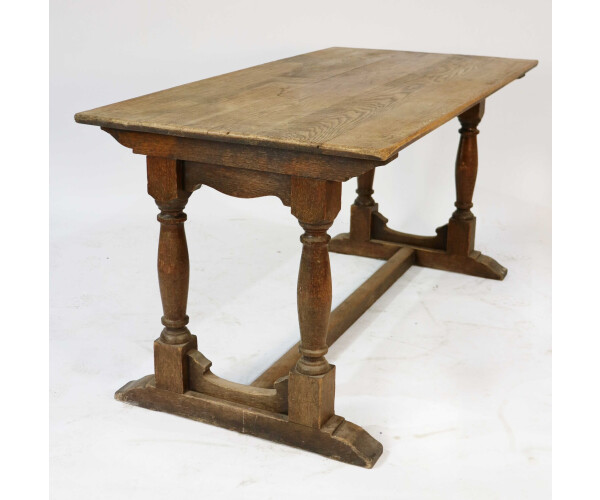 Original small 4 6 seater refectory table 1