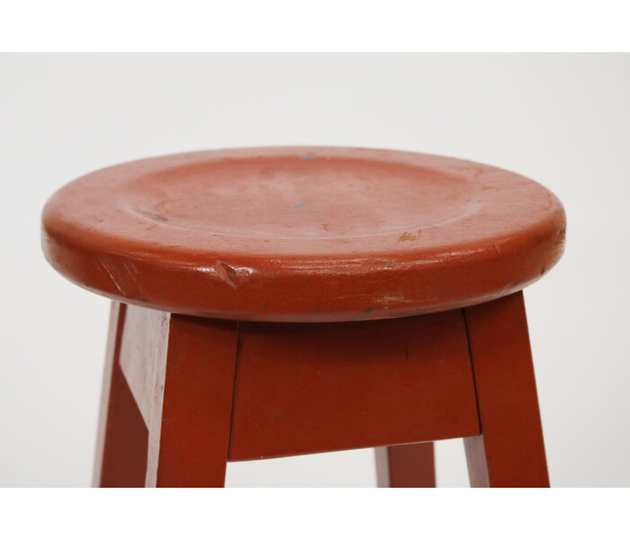 Painted oak bar stool 3