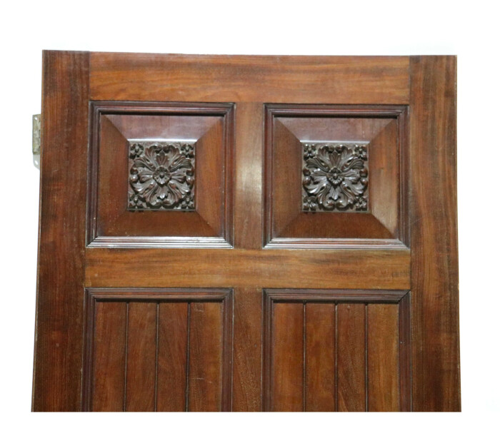 Pair of late 19th century mahogany wardrobe doors 2
